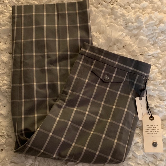 Anthropologie Pants - Anthropologie Cartonnier New 🏷 6 grey white pants